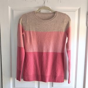 Colorblock Cashmere Sweater